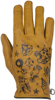 Helstons Dream Gants Moto D’hiver En Cuir Or T6