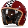 Helstons Flag Casque Moto En Fibre De Carbone Bordeaux M