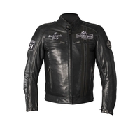 Helstons Indy Rag Veste Moto En Cuir Noir Noir 2XL