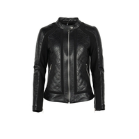 Helstons Kate Leather Soft Stretch Black Black Jacket M