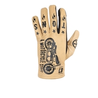 Helstons Kustom Summer Leather Beige Gloves T8