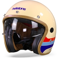 Helstons Mora Casque Moto En Fibre De Carbone Beige S