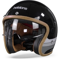 Helstons Mora Casque Moto En Fibre De Carbone Noir XL