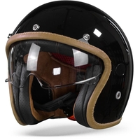 Helstons Naked Casque Moto En Fibre De Carbone Noir L