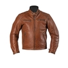 Helstons Rocket Tan Veste Moto En Cuir Buffle XL