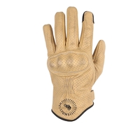 Helstons Sun Air Summer Leather Beige Black Gloves T12