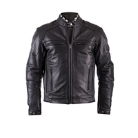 Helstons Trust Veste De Moto En Cuir Plain Noir 2XL