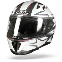 HJC I70 Cravia MC10SF Casque Intégral Blanc Gris Rouge 2XL