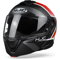 HJC I90 Hollen MC1SF Casque Modulable Noir Rouge L