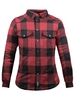 John Doe Motoshirt Lady XTM Chemise De Moto Rouge Noir S