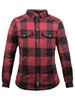 John Doe Motoshirt Lady XTM Chemise De Moto Rouge Noir XS