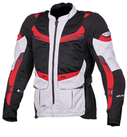 Macna Furio Veste Noir Gris Clair Rouge 4XL