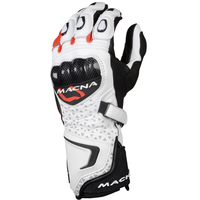 Macna Track R Gants Blanc Noir Rouge 2XL