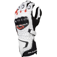 Macna Track R Gants Blanc Noir Rouge S
