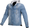 Macna Westcoast Chemise De Moto Bleu Clair Gris S