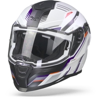 NEXX SX.100R GRIDLINE Casque Intégral Mate Blanc Bleu M