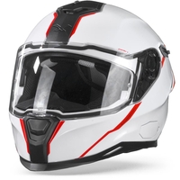 Nexx SX.100R Shortcut Casque Intégral Blanc Rouge 2XL