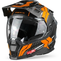 Nexx X.WED2 Wild Country Casque Aventure Noir Orange Mat 2XL