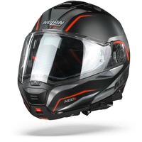 Nolan N100-5 Balteus 42 Casque Modulable Noir Rouge Mat 3XL