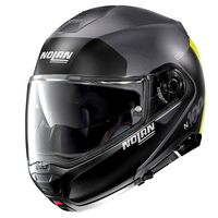 Nolan N100-5 Plus Distinctive 25 Casque Modulable Flat Lava Gris Jaune S