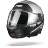 Nolan N100-5 Plus Distinctive 30 Casque Modulable Argent Noir Bleu Mat M