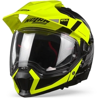 Nolan N70-2 X Decurio 30 Casque Aventure Flat Noir Jaune Blanc Anthracite L