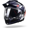 Nolan N70-2 X Decurio 33 Casque Aventure Blanc Métal Bleu Argent Rouge M