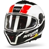 Nolan N80-8 Mandrake N-Com 49 Metal White Black Red M