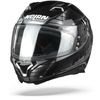 Nolan N87 Aulicus 80 Casque Intégral Noir Métal Argent 2XL
