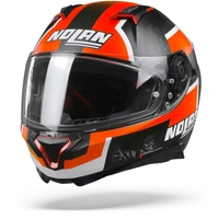Nolan N87 Gemini 94 Petrucci Casque Intégral Flat Noir Rouge Blanc S