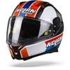 Nolan N87 Gemini 95 Rins Casque Intégral Flat Noir Blanc Orange Bleu XL