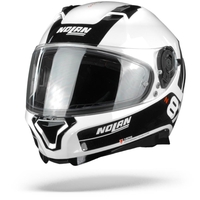 Nolan N87 Plus Distinctive 22 Casque Intégral Blanc Métal Noir S