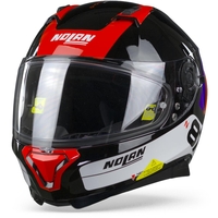 Nolan N87 Plus Distinctive 28 Casque Intégral Noir Brillant Rouge Bleu Blanc S