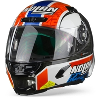 Nolan X-803 RS Ultra Carbon 22 Rins Casque Intégral Carbone Noir Blanc Rouge Bleu 2XL