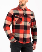 Rokker Boulder Rider Shirt Red Black White 3XL