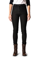 ROKKER Rokkertech High Waist Jean De Moto Noir L30/W27