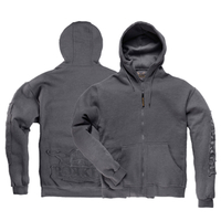 ROKKER Zip Hoodie - Sweat À Capuche Gris S