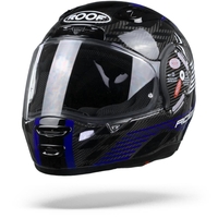 ROOF RO200 Carbon Speeder Casque Intégral Noir Bleu 2XL