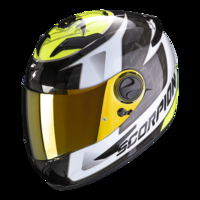 Scorpion EXO-490 Tour White Neon Yellow XL