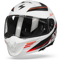 Scorpion Exo-930 Navig Matt White-Black-Red XS