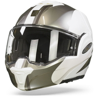 Scorpion Exo-Tech Forza Pearl White-Silver L