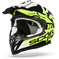 Scorpion VX-16 Air X-Turn Black Neon Yellow White 2XL