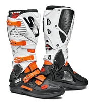 Sidi Crossfire 3 SRS Bottes De Moto Orange Fluo Noir Blanc 41