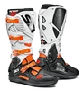 Sidi Crossfire 3 SRS Bottes De Moto Orange Fluo Noir Blanc 47