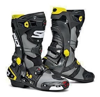 Sidi Rex Bottes De Moto Gris Noir Jaune Fluo 46