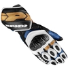 Spidi Carbo 7 Blue Gold Motorcycle Gloves L