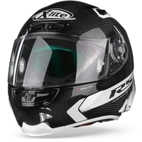 X-Lite X-803 RS Ultra Carbon Hot Lap 14 Casque Intégral Carbone Noir Blanc 2XL