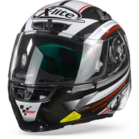 X-Lite X-803 RS Ultra Carbon Moto GP 11 Casque Intégral Carbone Noir Blanc Rouge 2XL