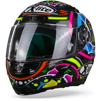 X-Lite X-803 Ultra Carbon 54 Davies Casque Intégral Carbone Noir Rose Bleu Rouge L