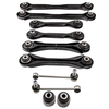 10pcs Kit de bras de bras de suspension arrière compatible pour BMW 1er E81 E87 E82 E88